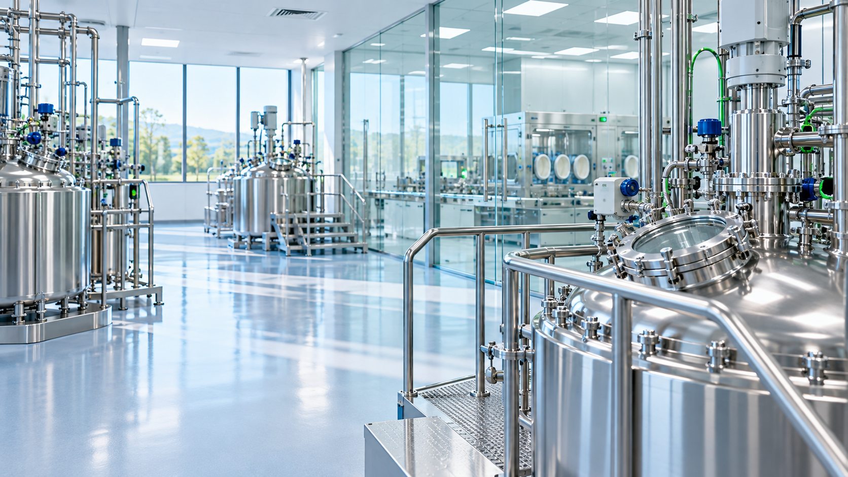 Bright pharmaceutical production facility