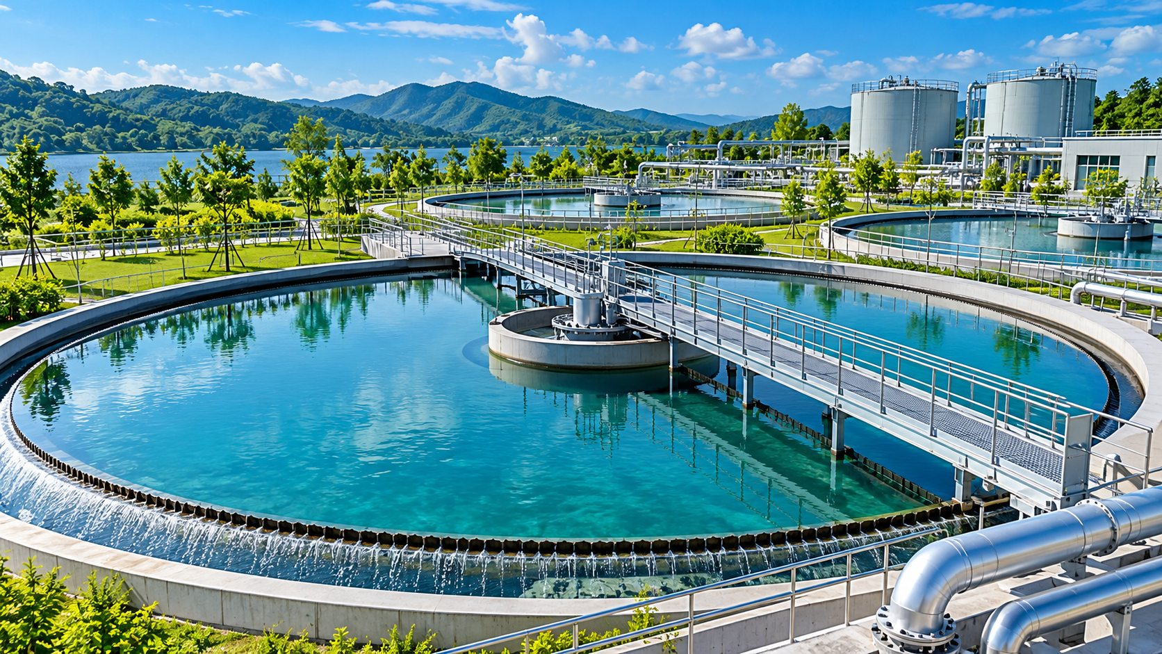 Modern water treatment basins
