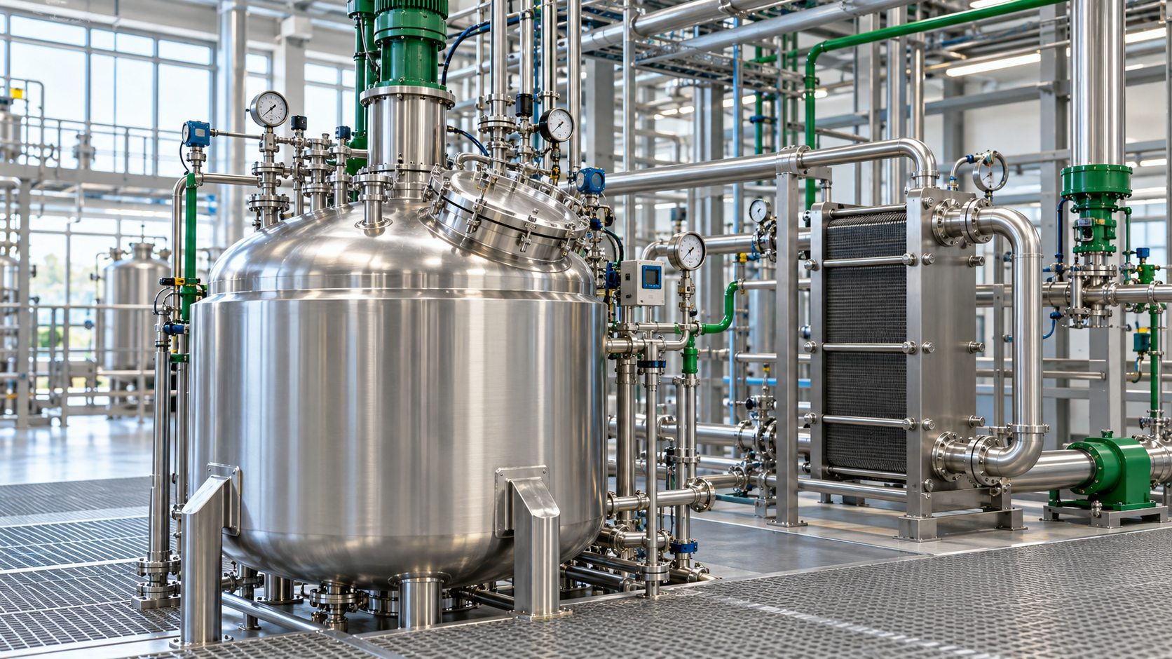 Process reactor and equipment installation